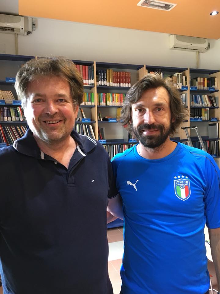 Cesare Barbieri con Pirlo