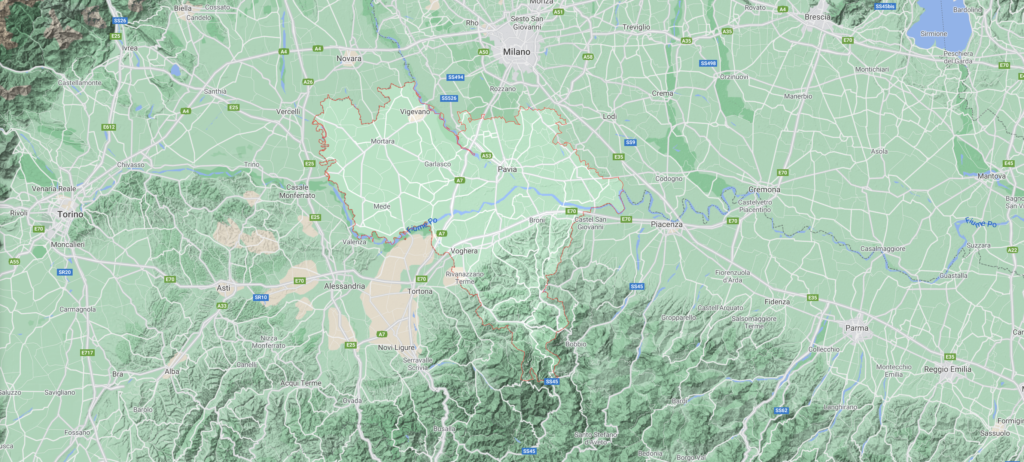 Provincia di Pavia - mappa