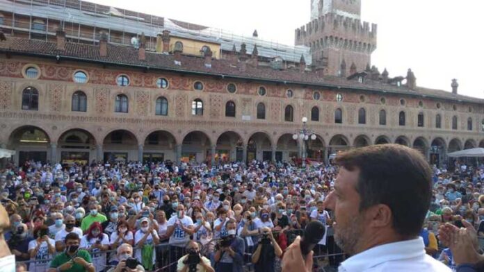 Elezioni - Salvini a Vigevano